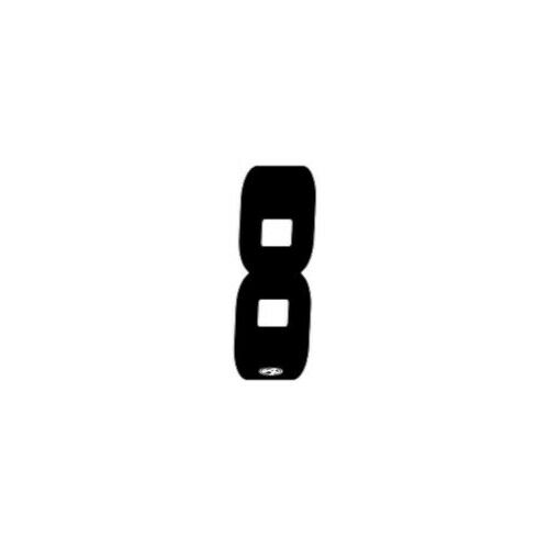 Answer BMX Numberplate Number - 3" # - Black