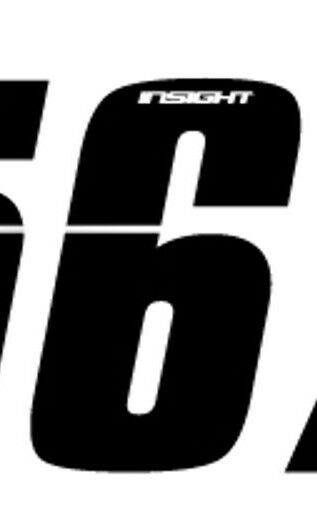 Insight BMX Numberplate Number - 3" # - Black