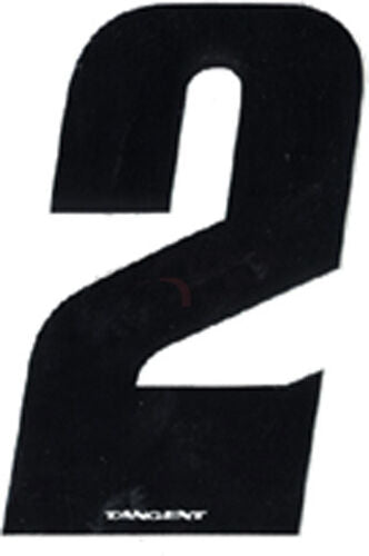 Tangent BMX Numberplate Number - 3" # - Black