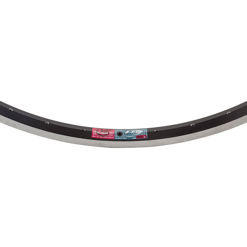 26" (559mm) Weinmann 519 Aluminum BMX Rim - 32h - Black w/ Machine Sidewall