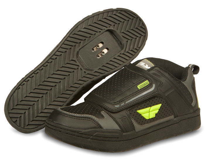 Fly Transfer SPD Clipless BMX Shoe - Black/Hi-Vis - sz Adult 7