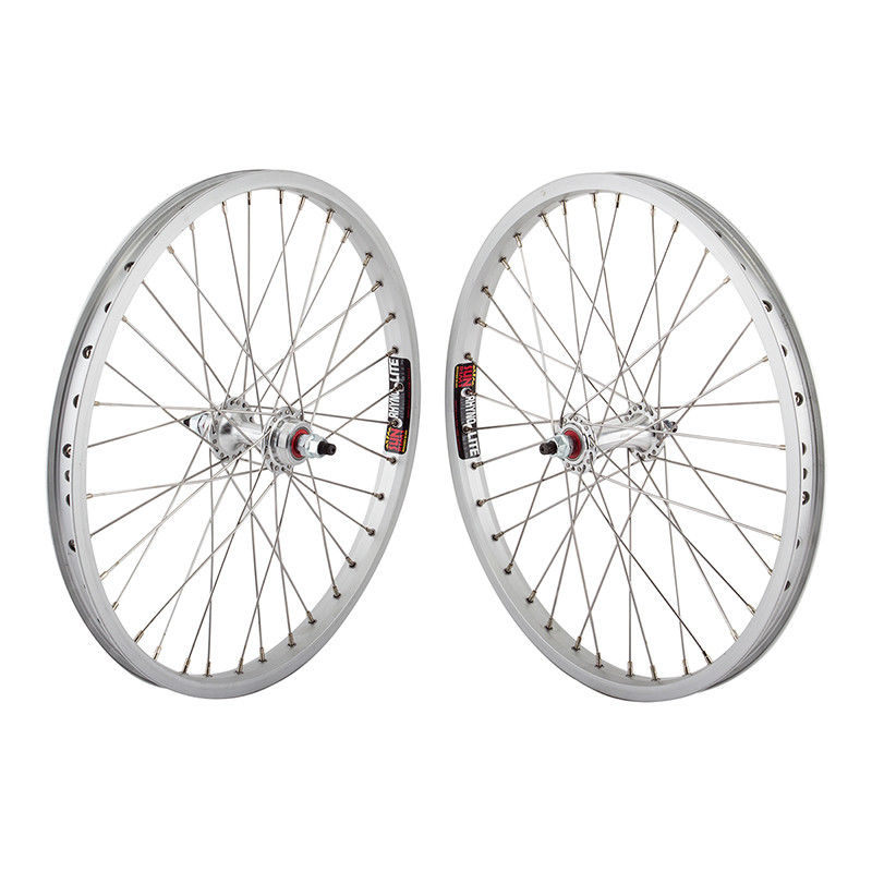 20x1.75" Sun Rhyno Lite Wheels - Sealed - Flip/Flop - Pair - Silver