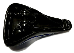 Velo 311 BMX Railed Seat 8mm rails Hemorrhoid style - Glitter Blue - NOS