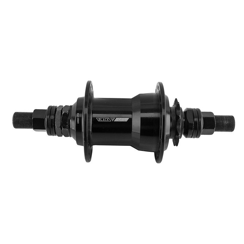 BlackOps MX-5100 BMX Freecoaster Rear Hub - 36H RHD 14mm - Black - w/ 9T driver