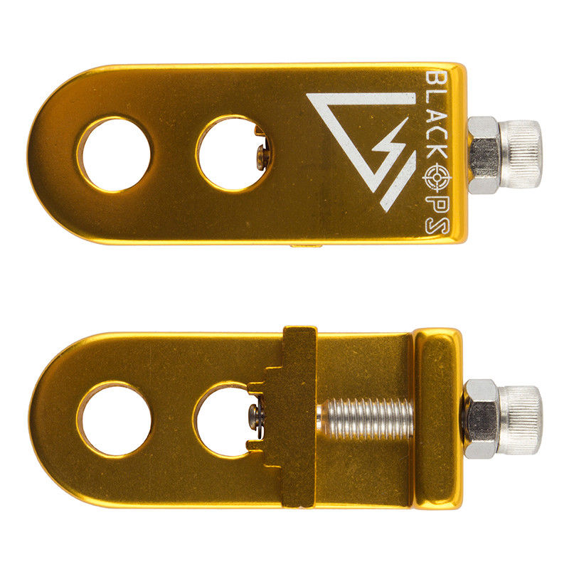 BlackOps 3/8" BMX Chain Tensioners - Pair -Anodized Gold