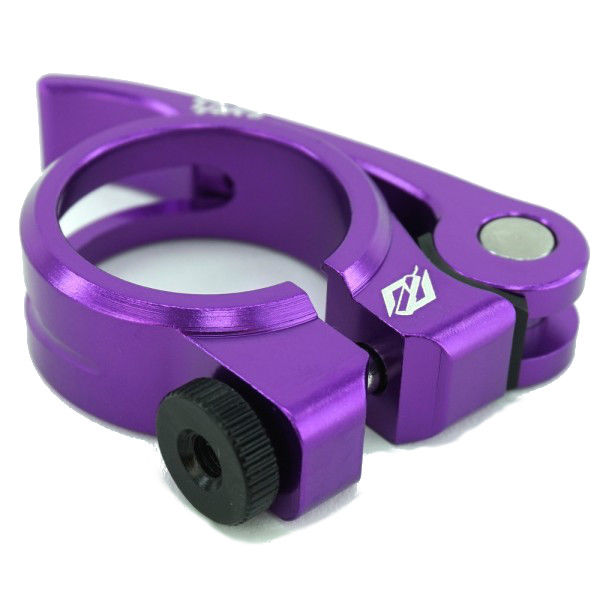 TNT Bicycles BMX Quick-Release Seat Post Clamp - 31.8mm - 1-1/4" - Purple