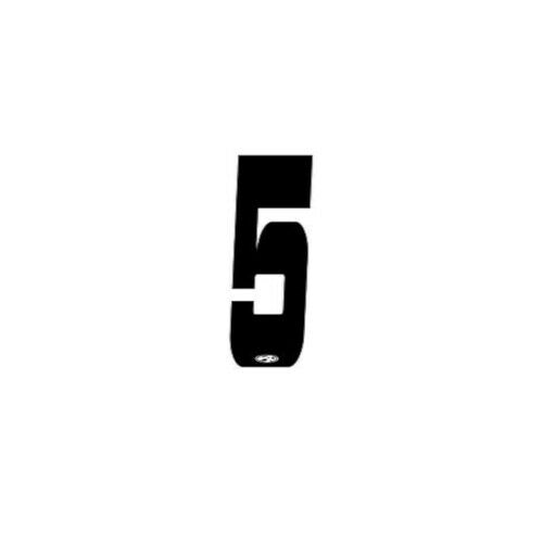 Answer BMX Numberplate Number - 3" # - Black