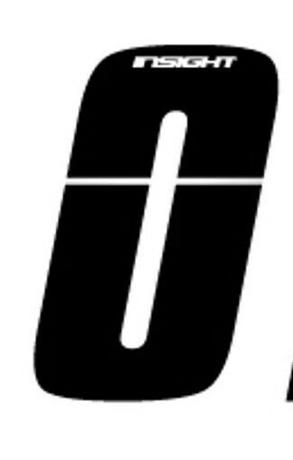 Insight BMX Numberplate Number - 3" # - Black