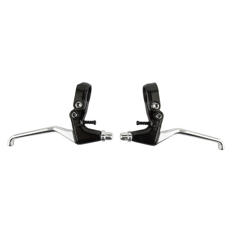 Sunlite 4-Finger Alloy Brake Lever Set - Pair - Black & Silver