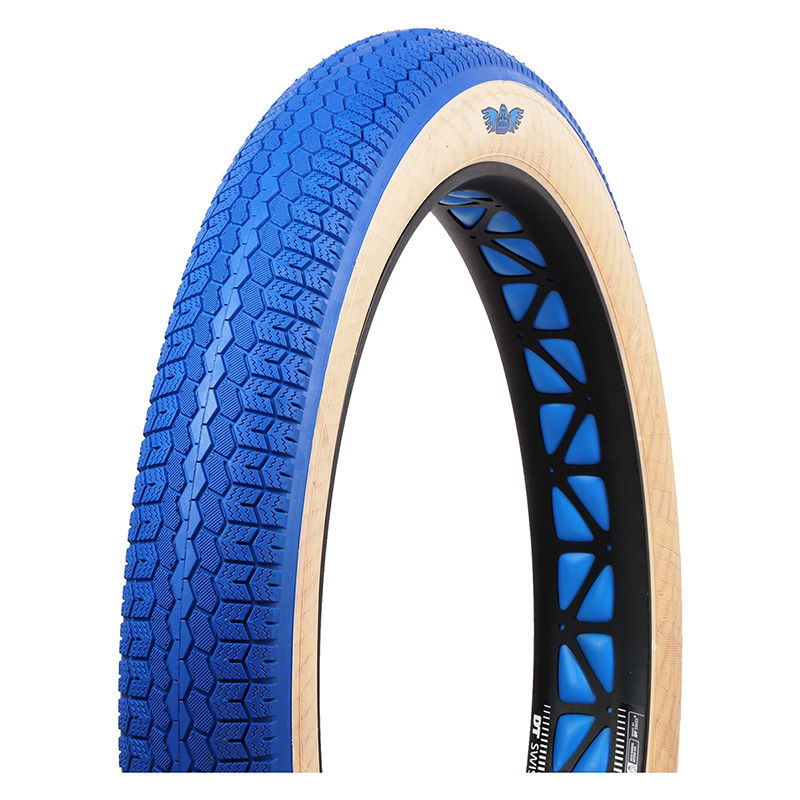 SE Racing Chicane BMX Cruiser tire Blue w/ Skinwall