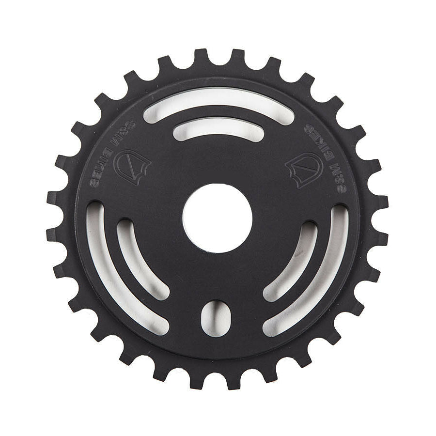 S&M Drain Man 25t BMX Sprocket / Chainwheel - Black - USA Made