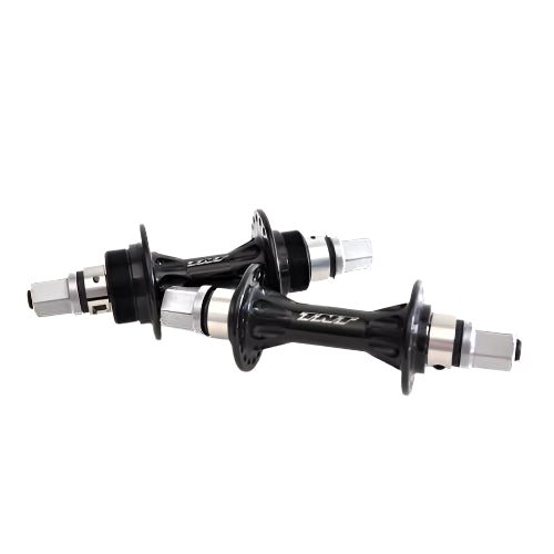 TNT Derringer Sealed BMX Flip/Flop Freewheel Hubset - 28h - 3/8" axles - Black