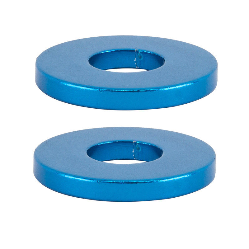 SE Alloy Hub Washers / Dropout Savers - Pair - Fits 3/8" axles - Light Blue