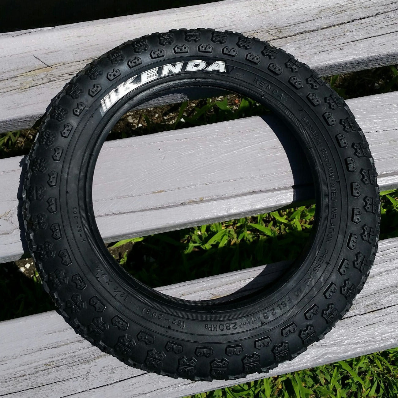 12-1/2 x 2-1/4 Comp 3 III tread  BMX / Scooter Tire 12" 12.5 - Black w/ Kenda logo