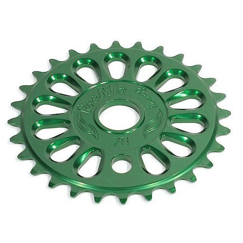 Profile 25t Imperial BMX Sprocket / Chainwheel - Green - USA Made