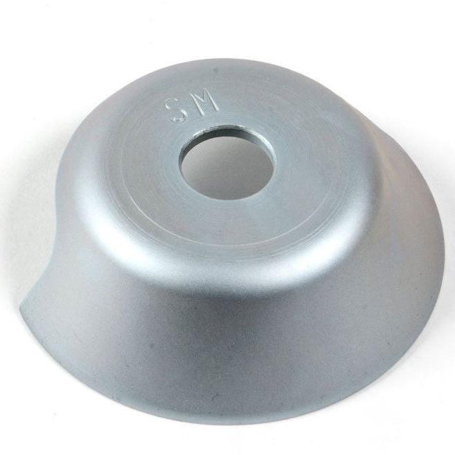 S&M Cymbal Hub Guard for Drive Side Rear BMX Hubs - Silver - USA Made