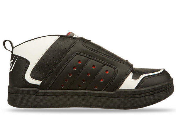 Fly Transfer SPD Clipless BMX Shoe Black White Red sz Adult 7