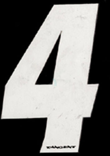 Tangent BMX Numberplate Number - 3" # - White