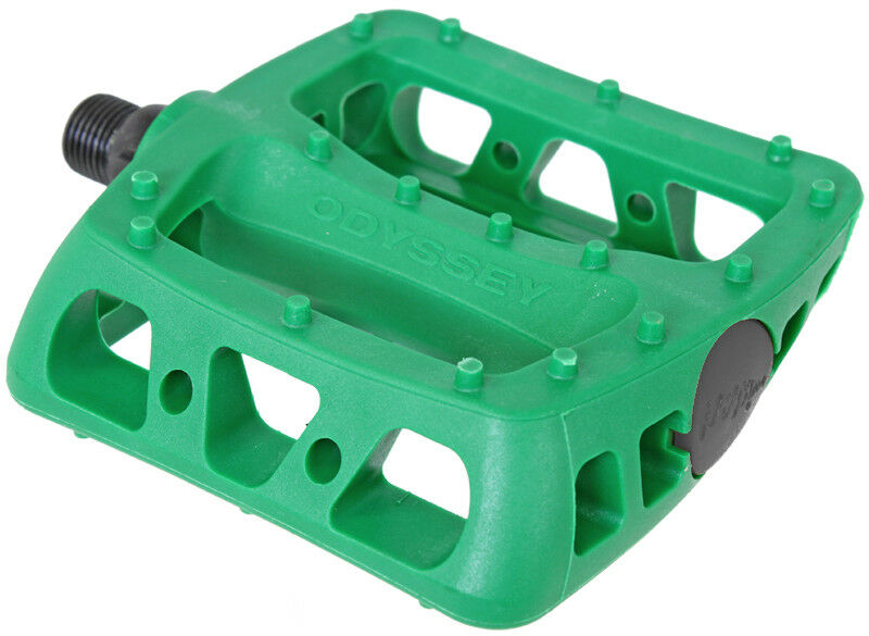 Odyssey Twisted PC BMX Platform Pedals - 9/16 - Matte Kelly Green