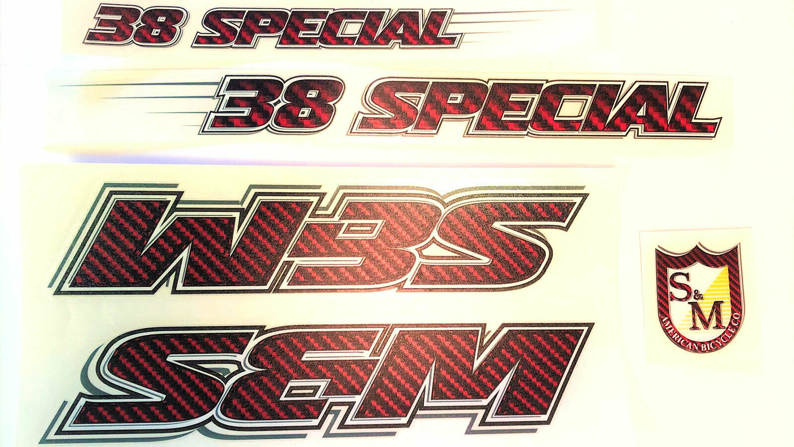 S&M 38 Special BMX Decal Set - Official Repop