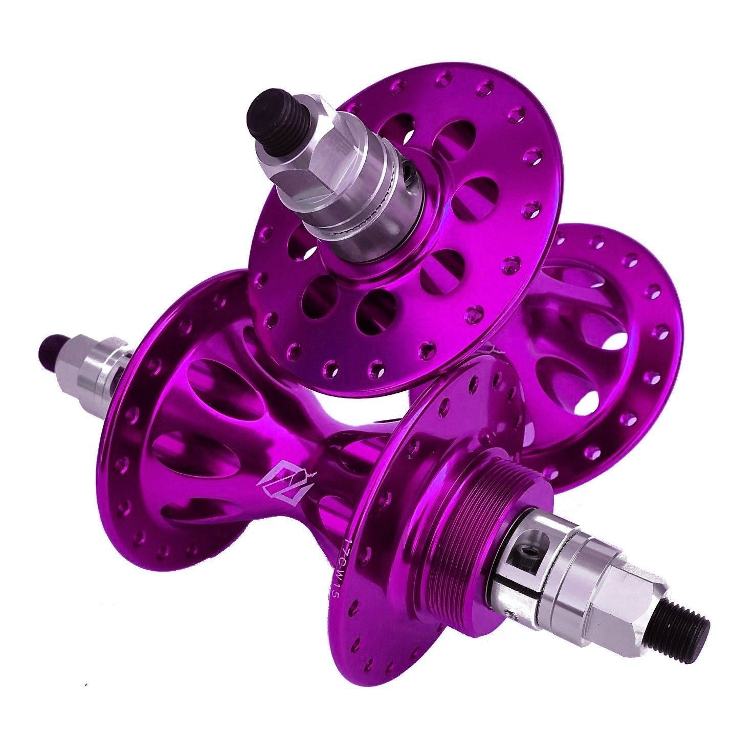 TNT Revolver 1st Gen Repop Sealed BMX Freewheel Hubset - 36h - 3/8 axle - Purple