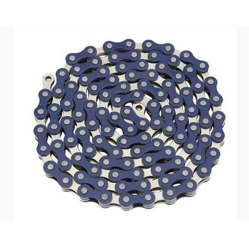 Yaban YBN S410 1 2 X 1 8 BMX Chain Blue and Nickel BMXGuru C W Cycle