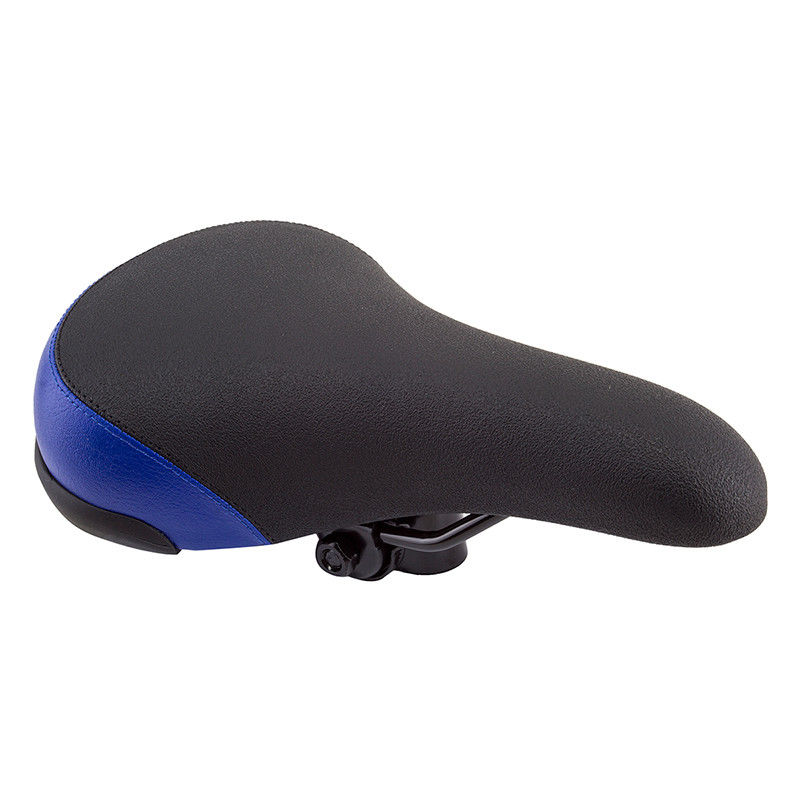 Black-Ops Mullet Saddle - BMX Railed Seat w/ guts - Black & Blue