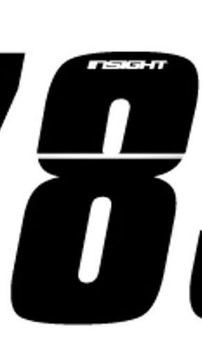 Insight BMX Numberplate Number - 3" # - Black
