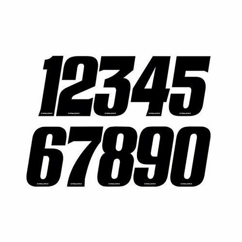 Tangent BMX Numberplate Number - 3" # - Black