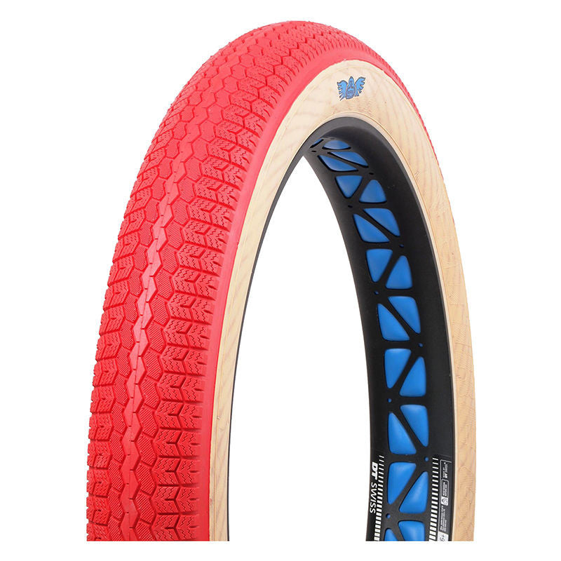 26x3.50 SE Racing Chicane BMX Cruiser tire - Red w/ Skinwall