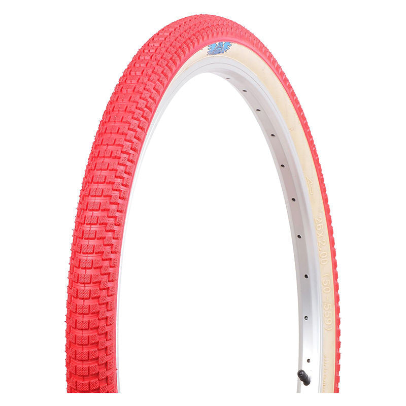 26x2.0 SE Racing Cub BMX Tire Red w Tan Skinwall BMXGuru C W Cycle