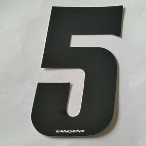 Tangent BMX Numberplate Number - 4" # - Black