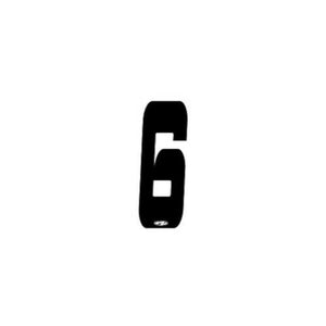 Answer BMX Numberplate Number - 3" # - Black