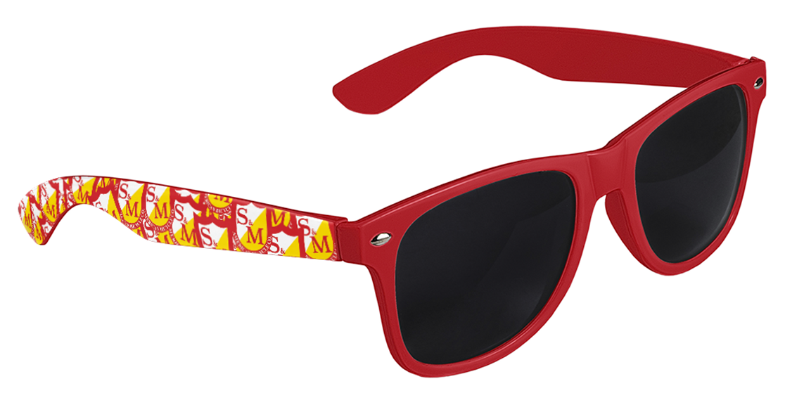 S&M Shield BMX Sunglasses - Red