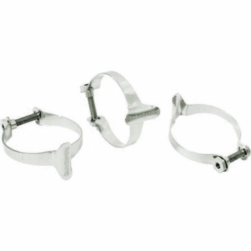 Dia-Compe 1501 Ss: Clip Per Tubo Superiore 25,4 Mm Argento (3 Pezzi) Per Bici D'epoca