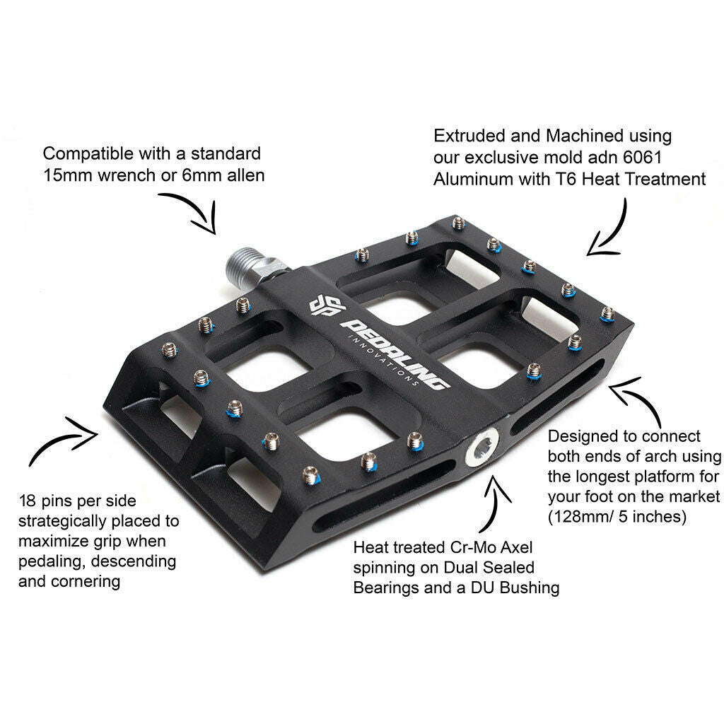 Pedaling Innovations Catalyst Aluminum Platform Pedals - Sealed