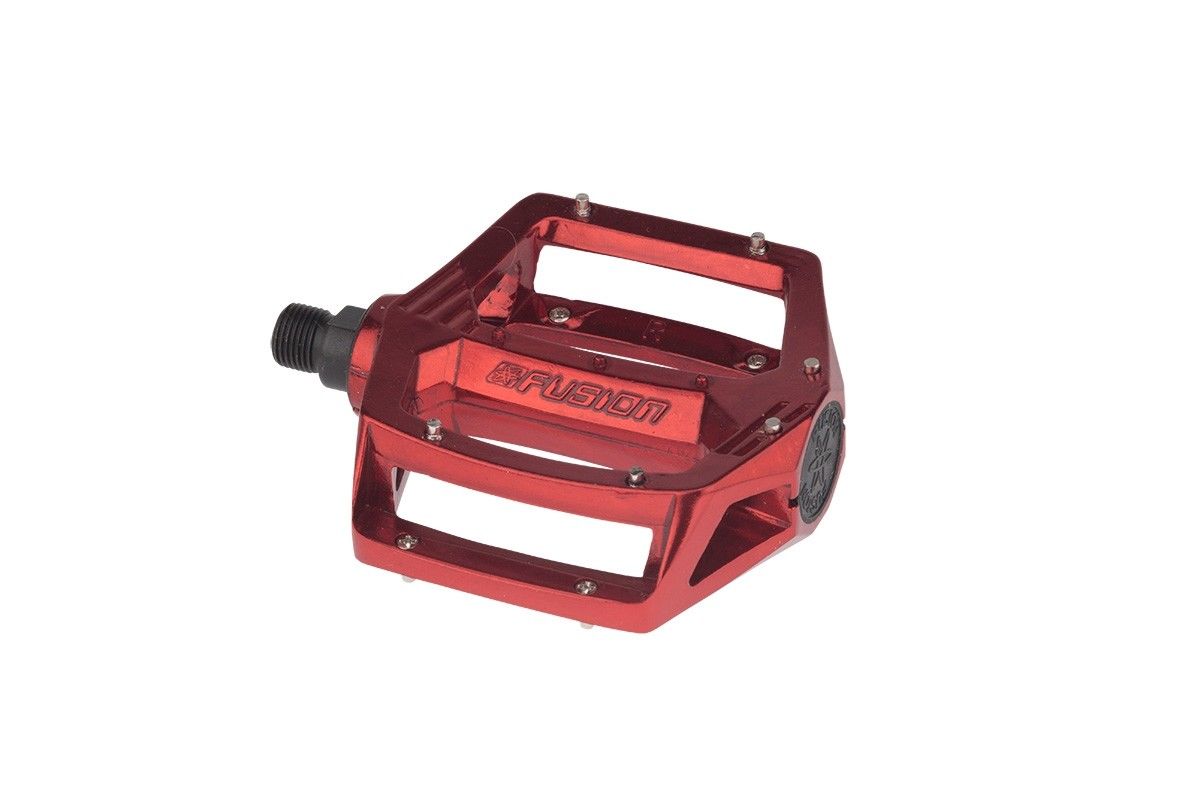 Haro Fusion DX BMX Platform Pedals - 9/16" - Red