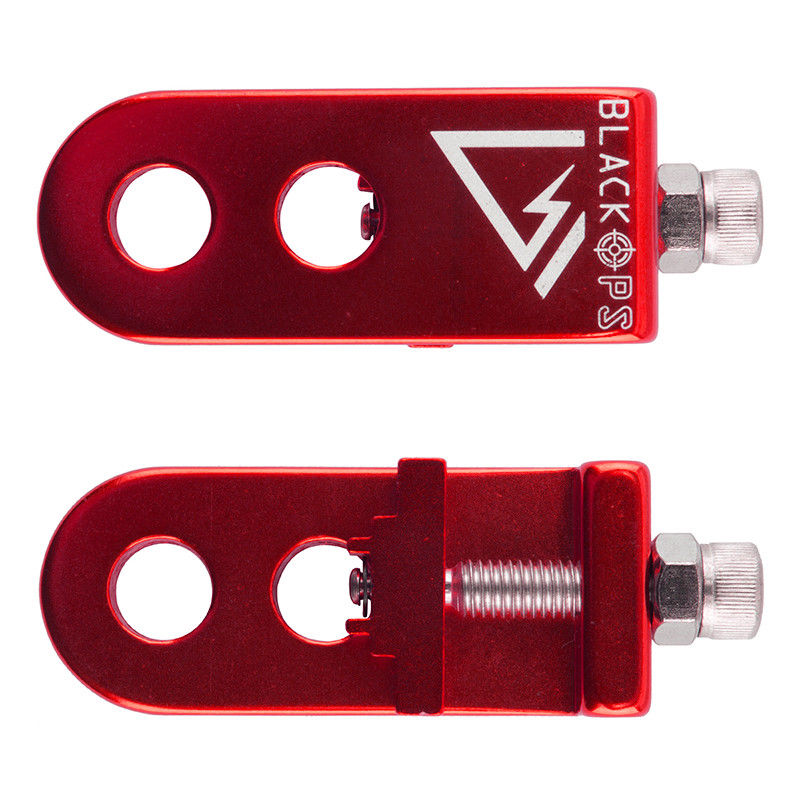 BlackOps 3/8" BMX Chain Tensioners - Pair - Anodized Red