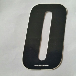 Tangent BMX Numberplate Number - 4" # - Black