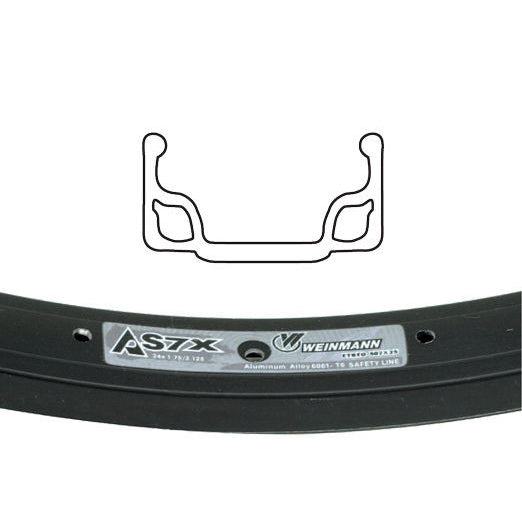 29"/700C Weinmann AS7X BMX Rim - 36H - Black