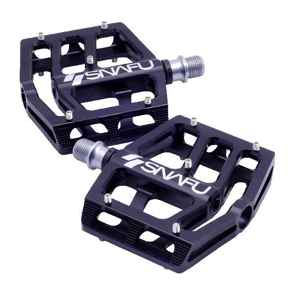 Snafu BMX Cactus Pro Aluminum Platform Pedals - Sealed - 9/16 - Black