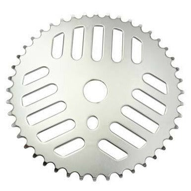 Cheese Grater 44t Disc Sprocket / Chainwheel - Chrome - GT style