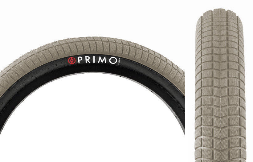 20x2.40 Primo V-Monster BMX Tire - Gray w/ Black Sidewall