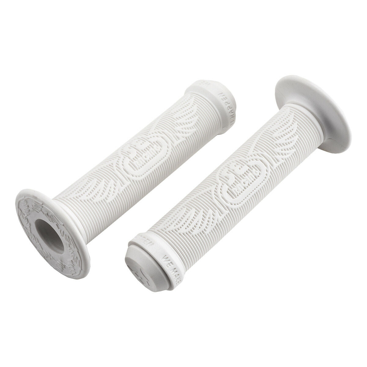 SE Racing Wing BMX Grips - Flanged - White