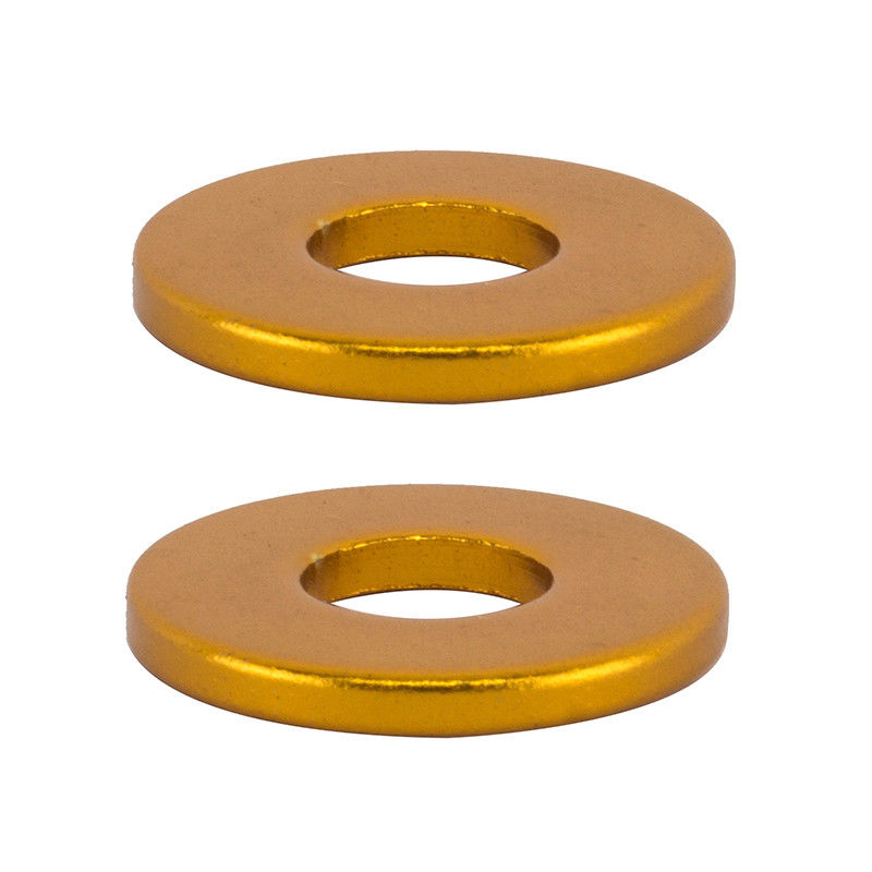 SE Alloy Hub Washers / Dropout Savers - Pair - Fits 3/8" axles - Gold