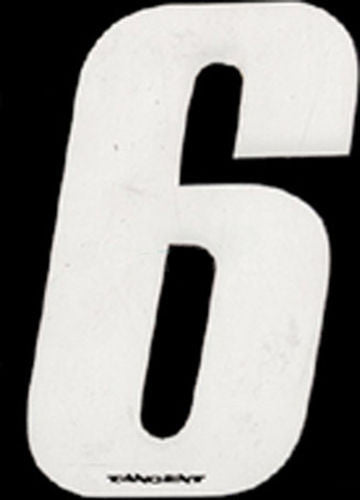 Tangent BMX Numberplate Number - 3" # - White