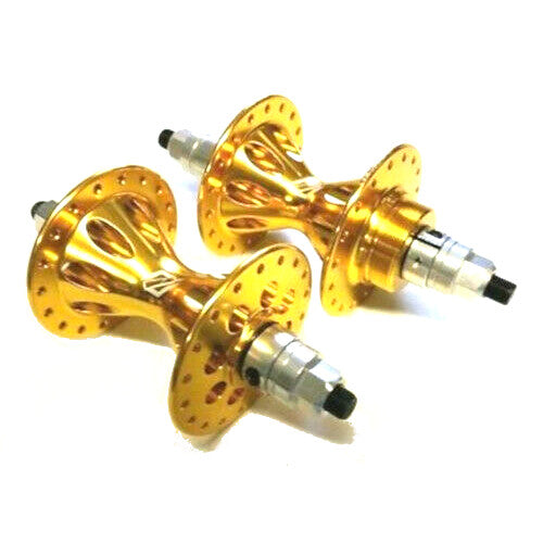 TNT Revolver 1st Gen Repop Sealed BMX Freewheel Hubset - 36h - 3/8 axle - Gold