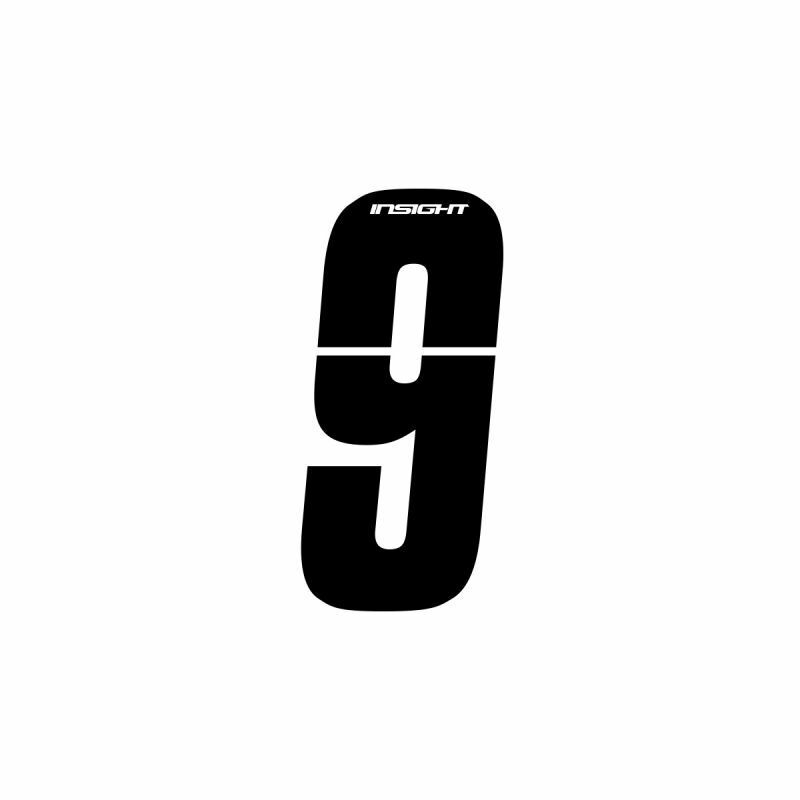 Insight BMX Side Plate Number - 3" - Black #