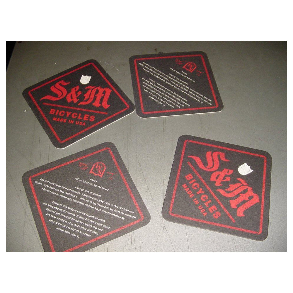S&M BMX  4-pc Drink Coaster Set - USA Made
