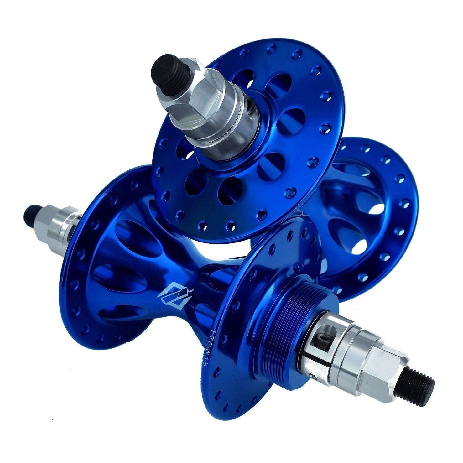 TNT Revolver 1st Gen Repop Sealed BMX Freewheel Hubset - 36h - 3/8 axle - Blue